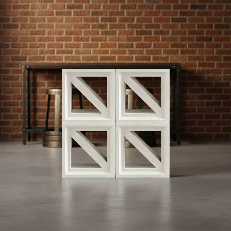 Zement-Breeze-Block-Sinter-Vollbrandziegel für Außenwand, geometrische Raumaufteilung und Sichtschutzblock-Anwendungen