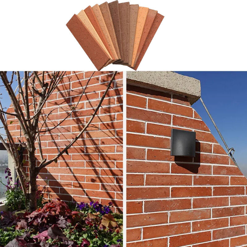 Klei Rotziegel Split-Ziegel Wand Verkleidung False Dekoration im Freien