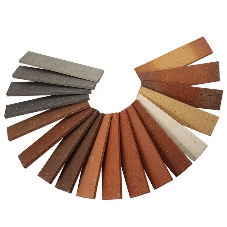 Klei Splitting Matte Steine Klinkerteile für Hausfassaden Wanddekoration Außen Terrakotta Ziegel