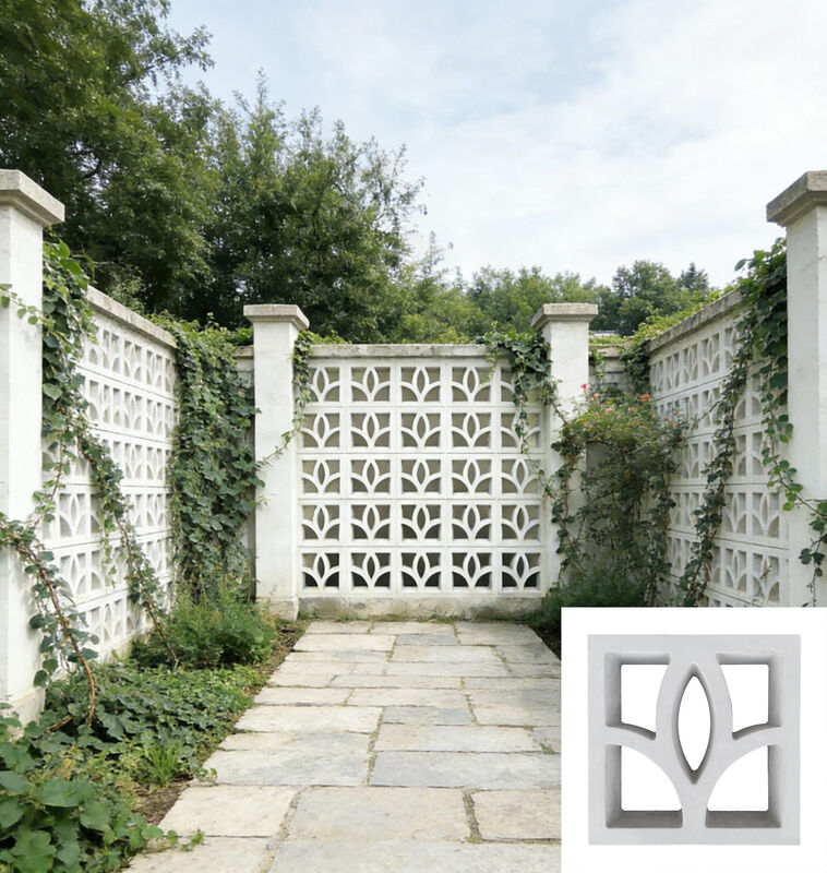 Breeze Block Beton-Zement-Komponente Ziegel Lüftungsbildschirm Ziegel für moderne Gartenbildschirme & Landschaftsmerkmale