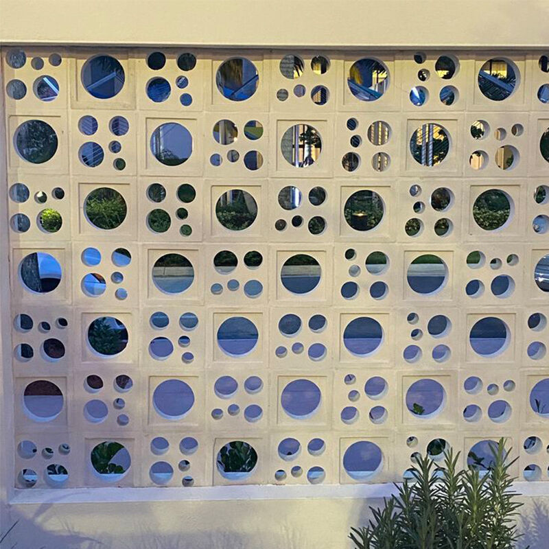 Beton Sichtbeton Zement Hohlziegel Gitterziegel Hohlblocksteine Innen Außen Trennwände Wandverkleidung