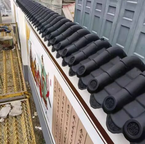 China PP Prefab Dachschindeln Einfache Installation Hauswand Wasserdichtes Material Künstliche Kunststoff-Dachziegel