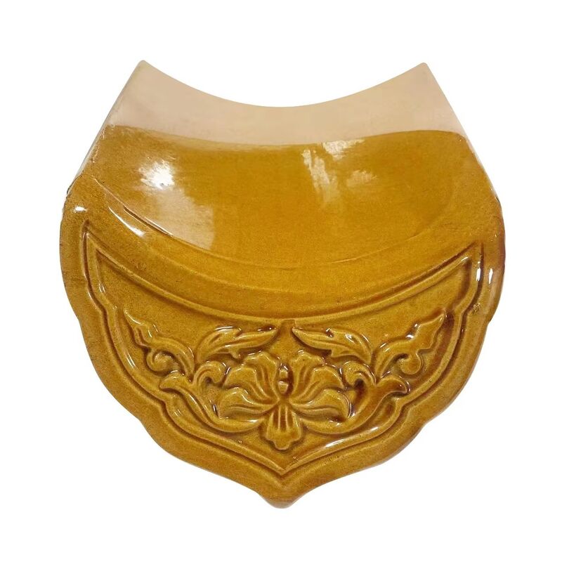 Chinesische glasierte Dachziegelherstellung, chinesischer Stil, gelbe glasierte Ziegel, antike Dacheindeckung für Hofpalastrestaurierung