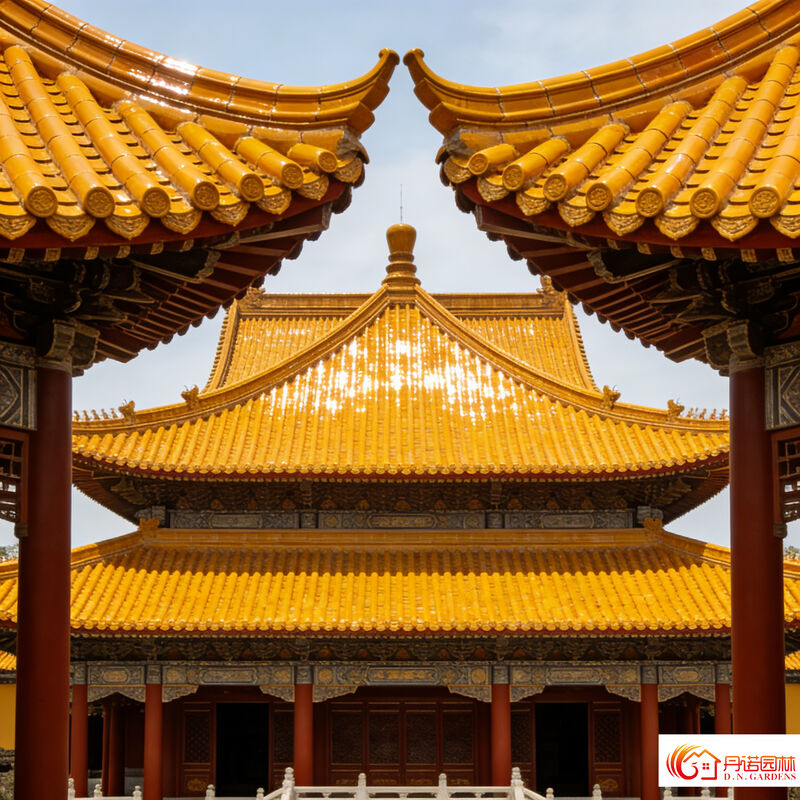 Baustoff Altes Stil Glasdachfliesen Golddachschindeln für Tempel-Klosterbau