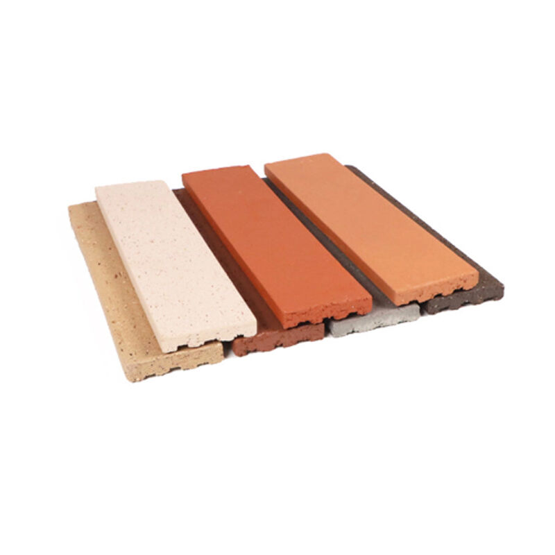 Geteilte Ziegelwand Verkleidung aus Ton, gewinkelte Fliesen, dünne Ziegel, massiv, viele Farben für die Außenwandästhetik und den Schutz