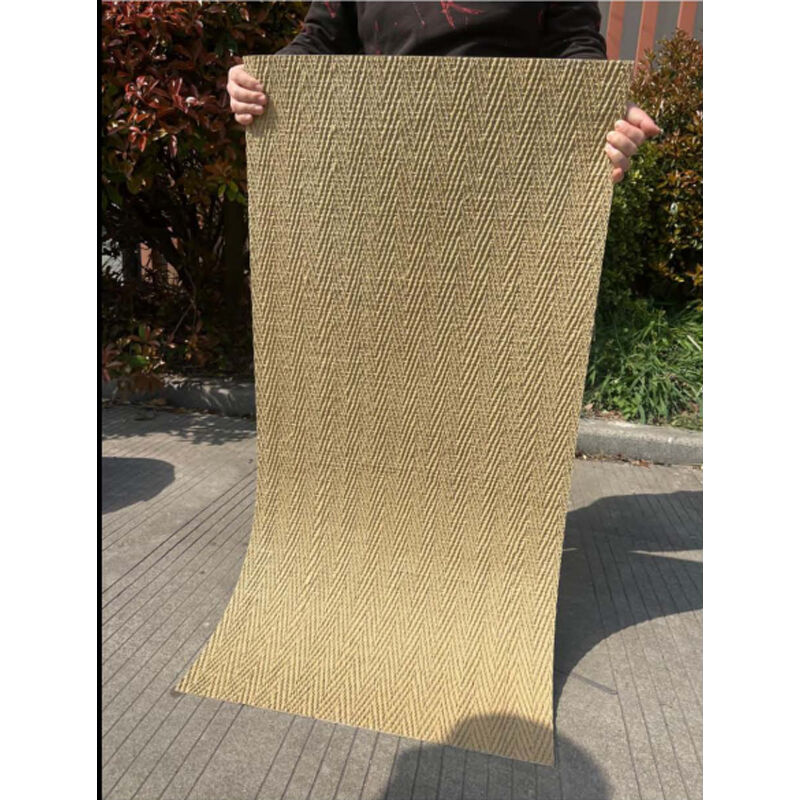 3D Weiche Porzellan MCM Flexible Wandpaneel Fischgrätenmuster Gewebte Textur Wandfliese für Innendekoration