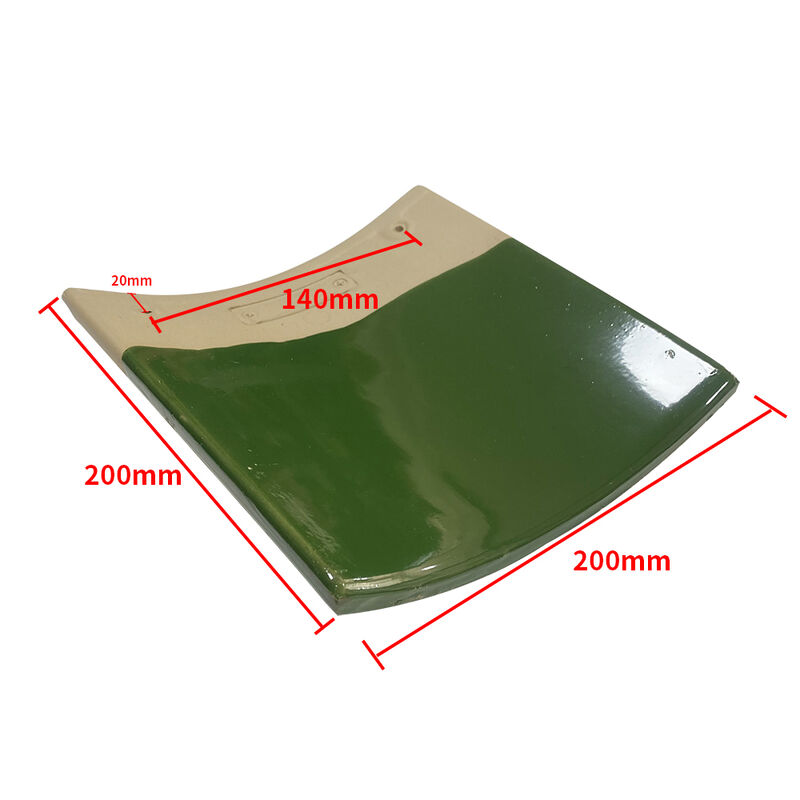 Holzrahmen Pavillon im chinesischen Stil mit grünen Glasfliesen Retro Holz Textur Innenhof Landschaft Gazebo für Balkon Naturdekor