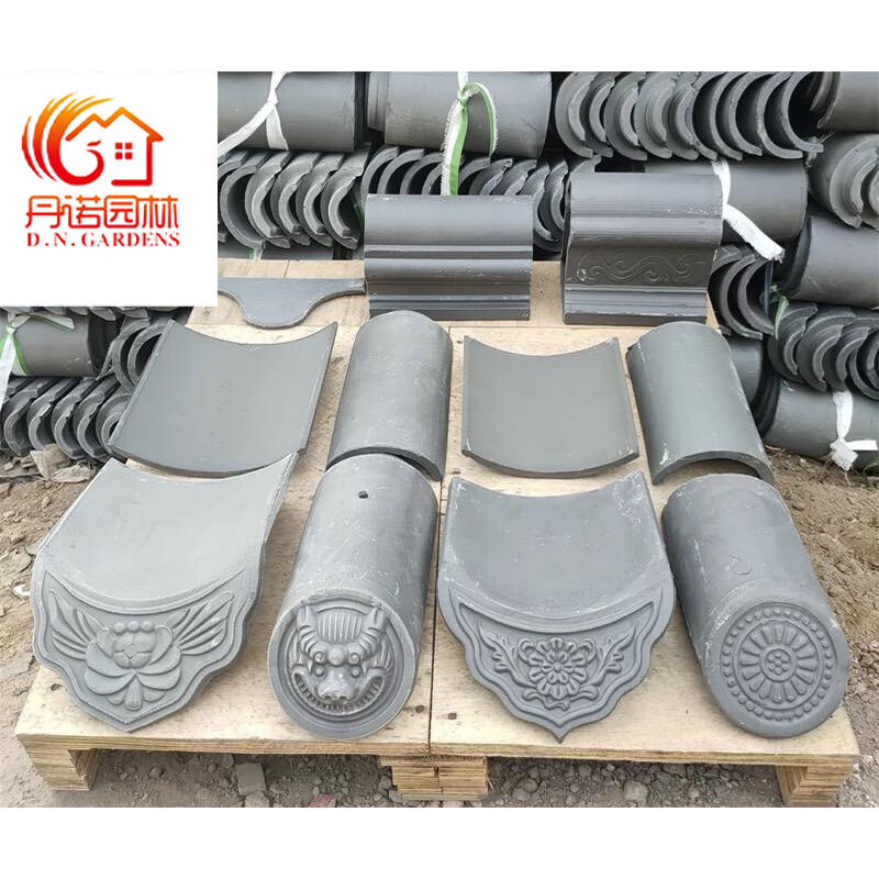 Gartenzelt/Pavillon mit chinesischen grauen Dachziegeln Komplettset zu verkaufen Montageanleitung