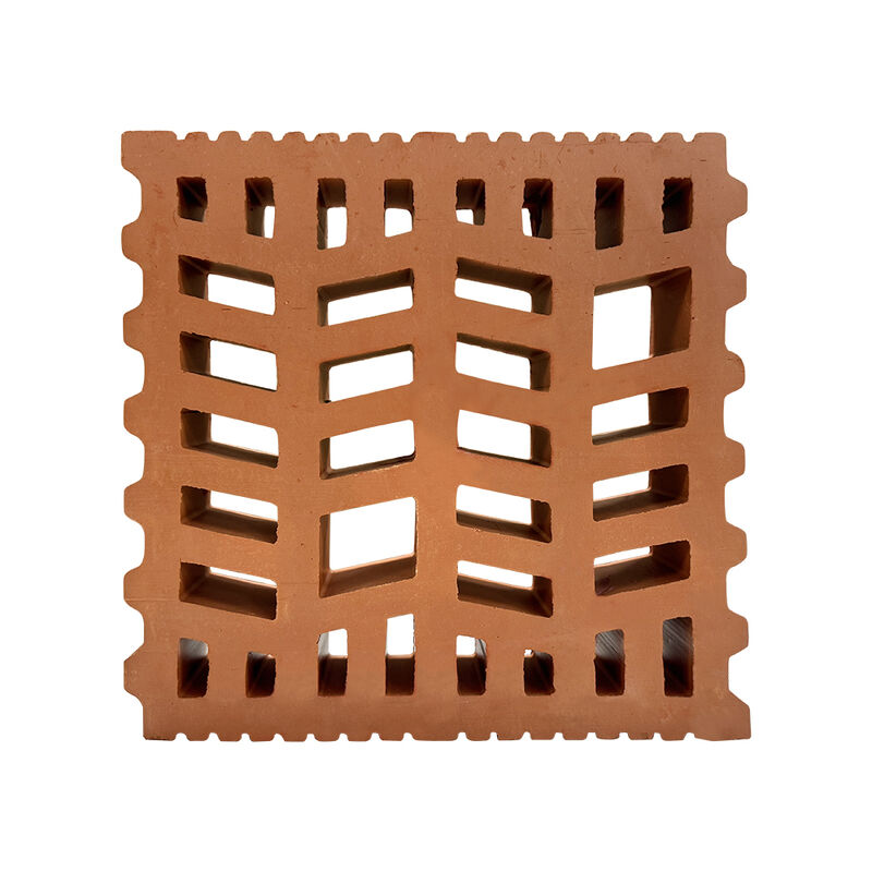 Red Terracotta Breeze Blocks Partition Brick Garden Wall Screen Tiles for Ventilation Facades Entryways/Feature Walls