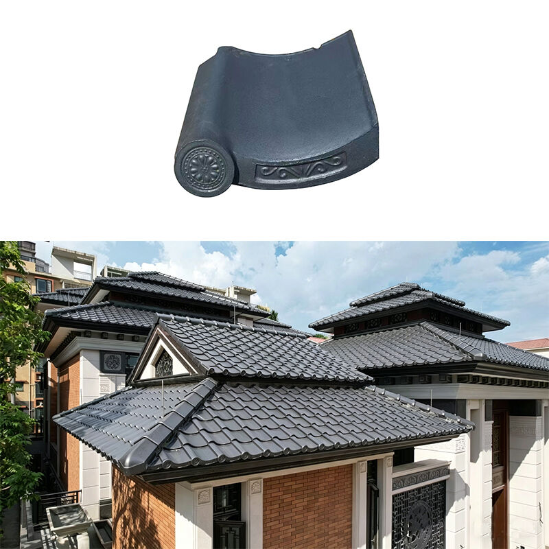 Japanische Dachziegel im asiatischen Stil, traditionell, langlebig, wasserdicht, maschinell hergestellt für Tempel, Garten, Villa