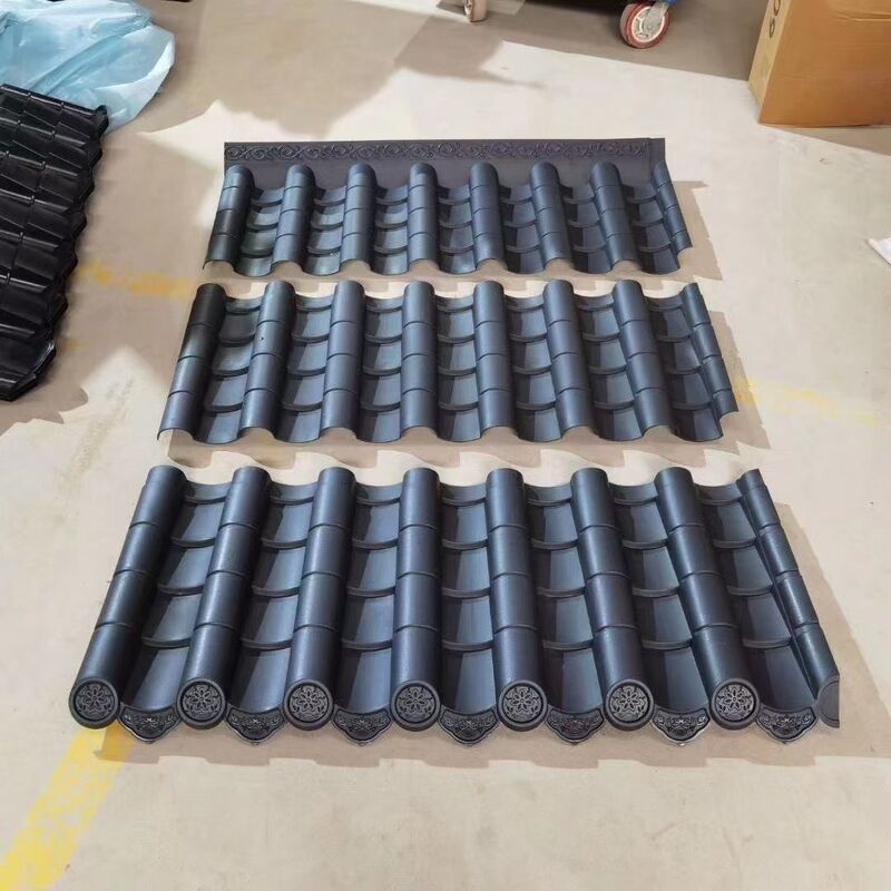 Synthetische Harz-Kunststoff-Dachfliesen ASA PVC-Dachplatte Keramikfliesen Suche nach Wohn-Villa Gazebo Außenhausdach