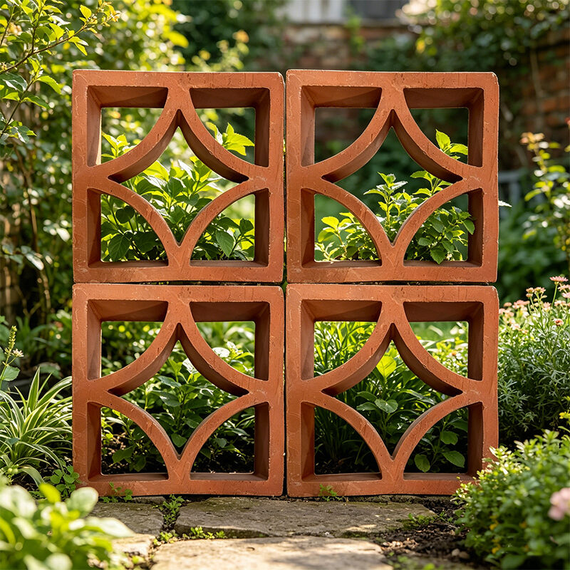 Terrakotta Breeze Block Hohle Wand Ziegel Dekorative Lüftung Block für Haus Büro Küche Außentrennwand