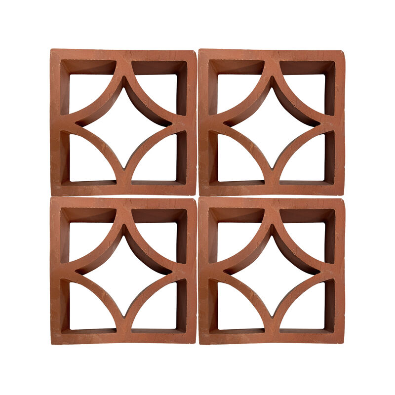 Terrakotta Breeze Block Hohle Wand Ziegel Dekorative Lüftung Block für Haus Büro Küche Außentrennwand