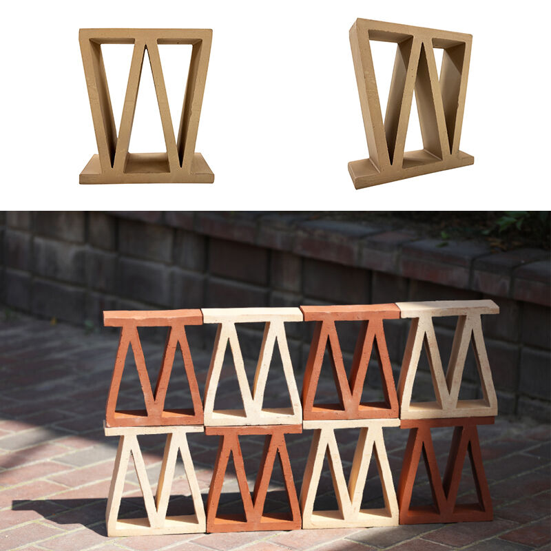 Modernes Design M-Typ Ziegel Hof Außen Hohl Ton Hohl Terrakotta Breeze Block Hohl Aus Kunst Brennstein