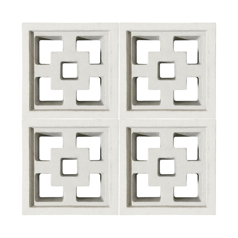 Breeze Block Dekorative Betonmaurerie Einheiten Quadratische gestaltete Dekorative Betonblöcke Als Design Akzent ein Schatten bedecken