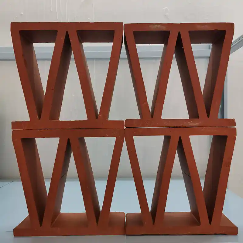 Brick Partition Wall Background m Shape Yellow Color Wind Screen Tiles Terracotta Breeze Blocks Panels