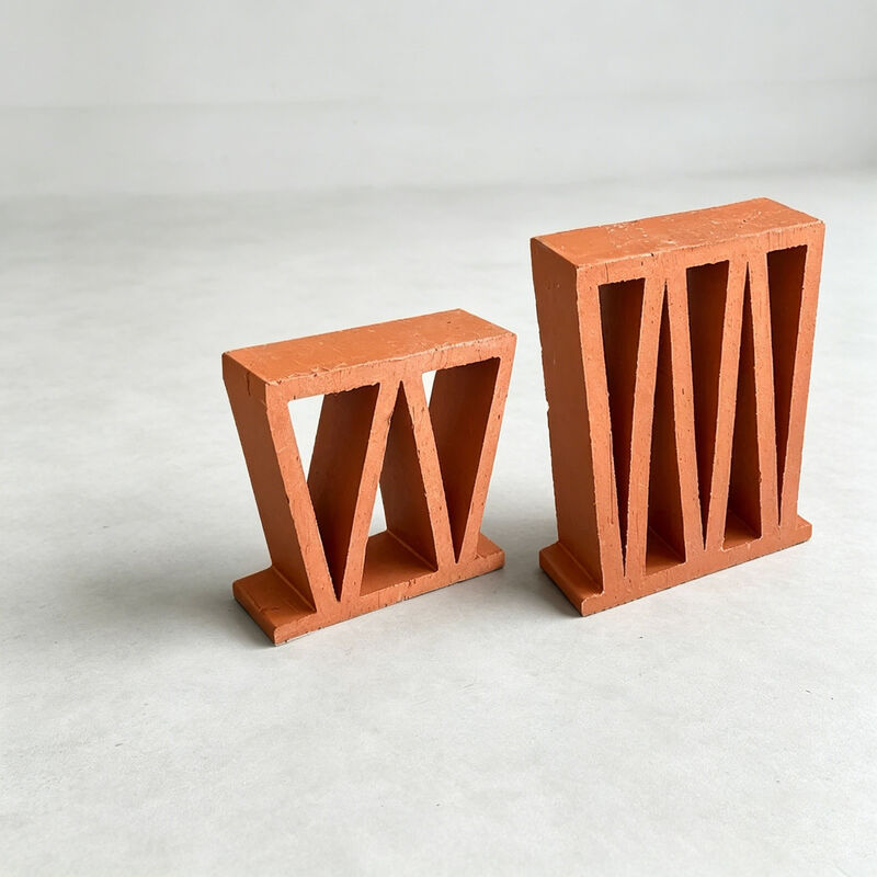 Terrakotta Breeze Blocks M Muster nicht belastbare dekorative durchbohrte Tonziegel für moderne Gastgewerbearchitektur