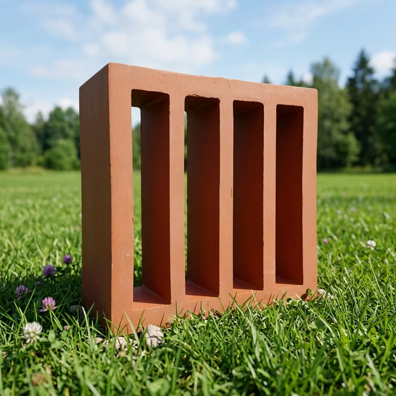 Terrakotta Breeze Block Öko-freundliche rote Ton-Bildschirmblock für Gartenwände Innenhöfe und architektonische Fassaden