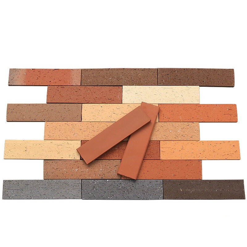 Nautrale Terrakotta Rot Split Face Ziegel Naturlegziegel Veneer für Außenwände Fassaden und modernes Architekturdesign
