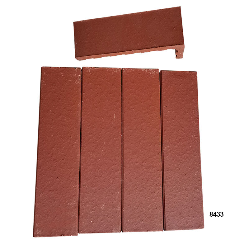 Split-Wand-Ziegel Terrakotta-L-Form dünne Ziegelrutschen Dekorative Ecke Ziegel Veneer für Säule & Wandwinkel
