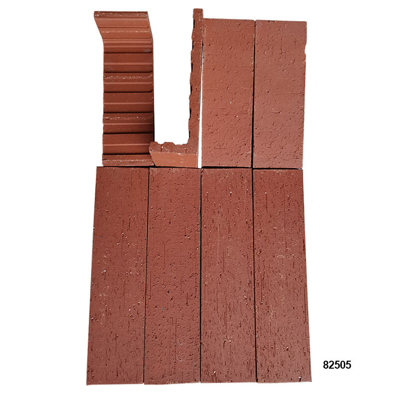 Split-Wand-Ziegel Terrakotta-L-Form dünne Ziegelrutschen Dekorative Ecke Ziegel Veneer für Säule & Wandwinkel