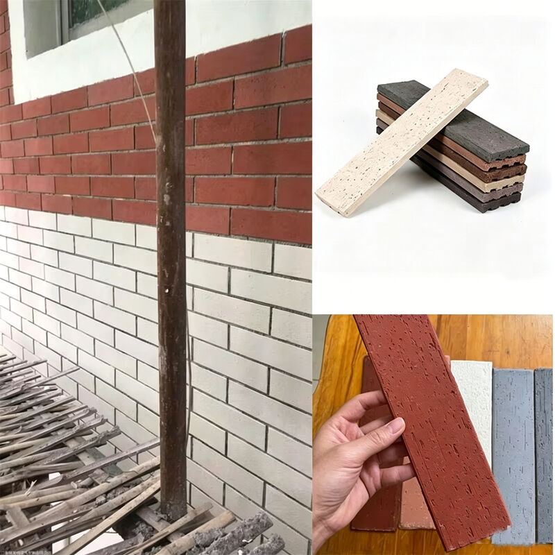 Rustikale Split-Wall-Gesichtsziegel für das Hotel Innenhof Park Außenwandverkleidung Fliesen Außen Gebäude Dekorativ Split-Brick