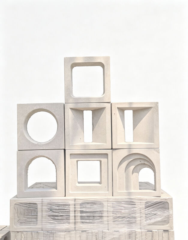 Moderne geometrische Betonbrise Blocks Wand Trennwand Betonziegel für architektonische Fassaden Bildschirmwände