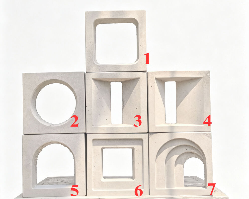 Moderne geometrische Betonbrise Blocks Wand Trennwand Betonziegel für architektonische Fassaden Bildschirmwände