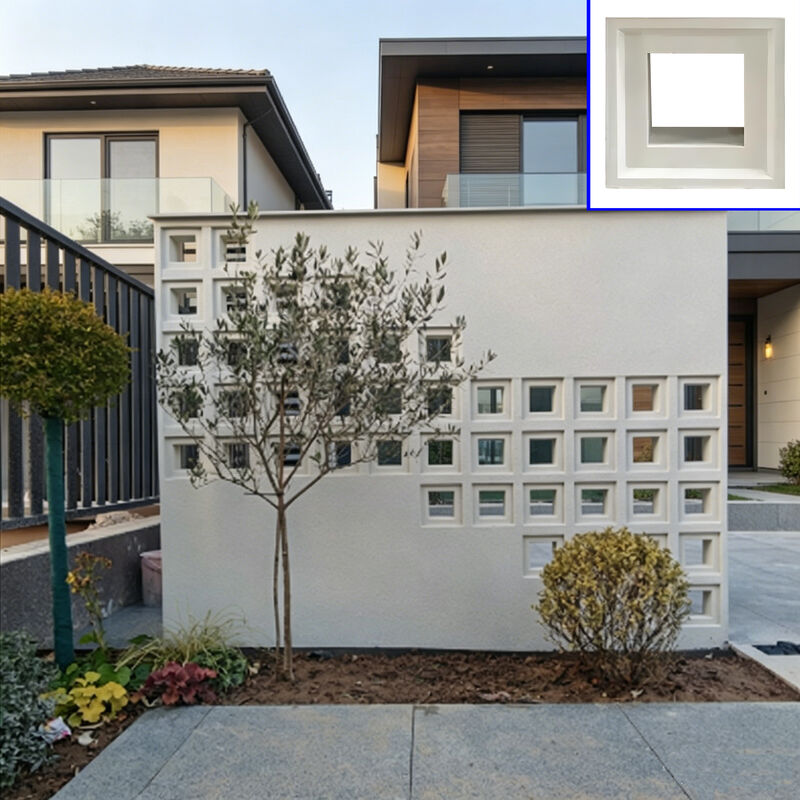 Dekorative Beton-Lochsteine Architektonische Sichtschutzmauersteine Moderne Lochstein-Designs für Akzentwände, Villen, Terrassen