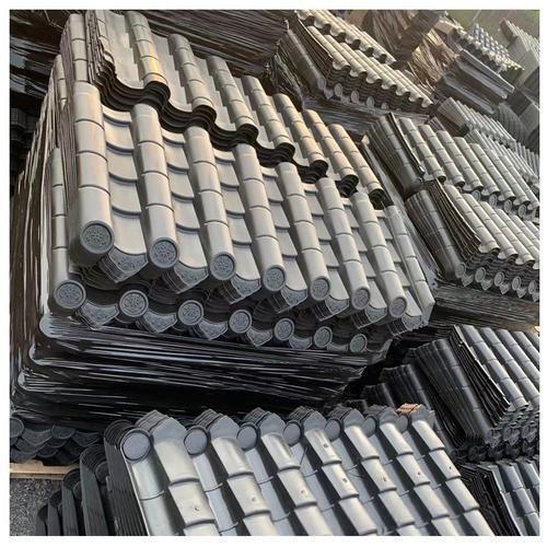 Lightweight PP Synthetic Chinese Roof Sheets Integrated Plastic Antique Roof Tile Panels for Storefront Canopy & Interior Decor