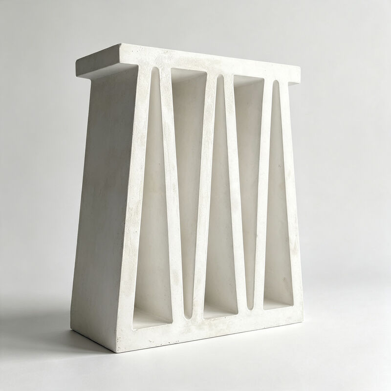 Cement Geometric Breeze Blocks White Hollow Concrete Screen Bricks for Architectural Facades & Interior Partitions