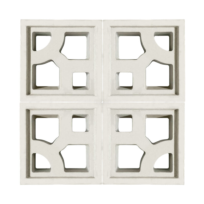 Concrete Latticework Breeze Tiles Precast Cement Hollow Bricks for Breathable Outdoor Courtyard Walls & Sunscreens