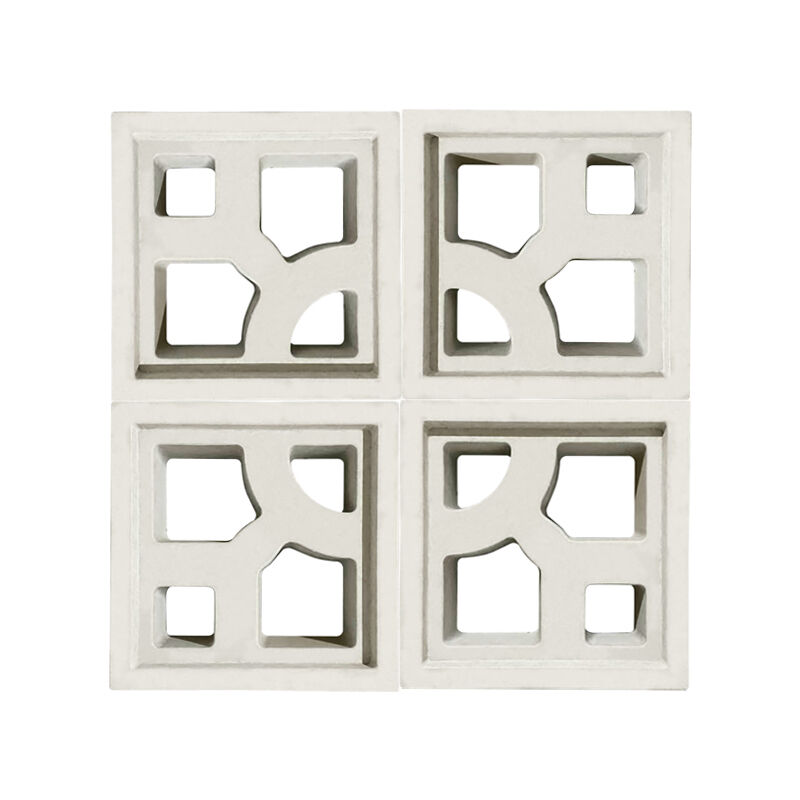 Concrete Latticework Breeze Tiles Precast Cement Hollow Bricks for Breathable Outdoor Courtyard Walls & Sunscreens