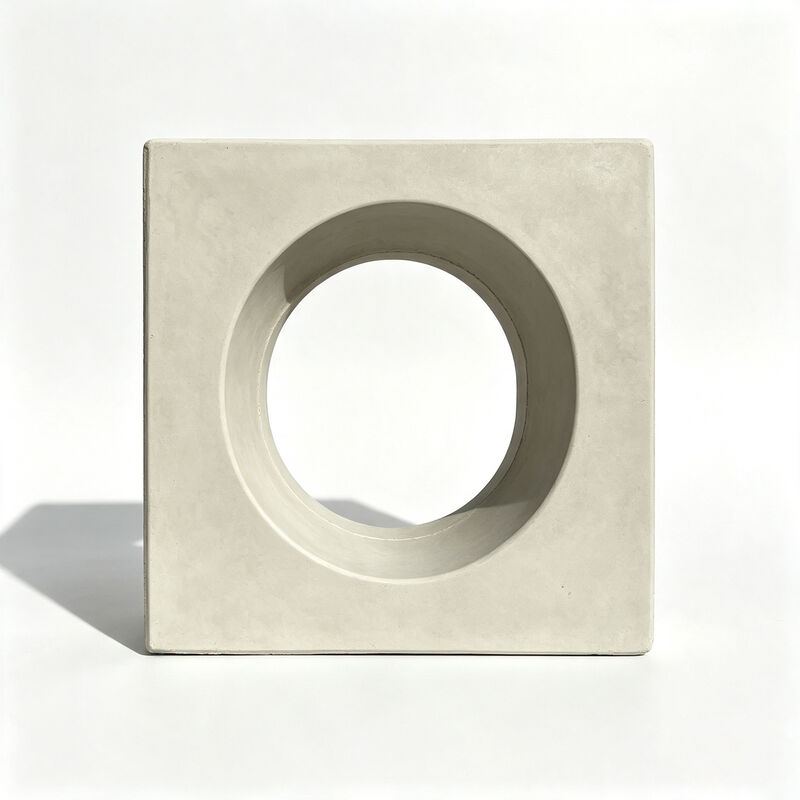 Geometric Cement Screen Tile Modular Concrete Breeze Block for Modern Courtyard & Garden Privacy Walls
