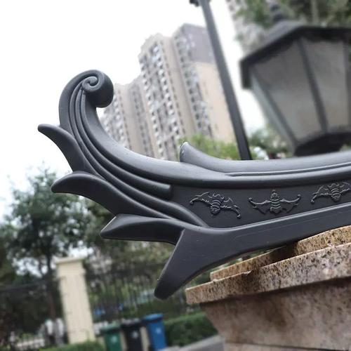 Synthetic Resin Chinese Window Awning Roof Kit Lightweight Plastic Door Canopy Panels with Ornamental Ridge