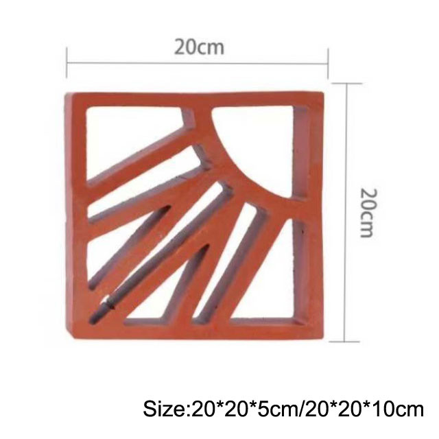 200mm dekorative Terrakotta-Ziegelstein-Außenhöhle Clay Brick Abrasion Proof